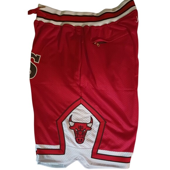 Chicago Bulls (NBA)-(Just Don)-(Red)-(Basketball)-(Shorts)-(New Con.)-(L)-$45 - Picture 3 of 9